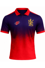 RCB Fan Jersey | Collar with Half sleeves | Custom Slogan, Name & Number | IPL Cricket T-Shirt | SPORTi5