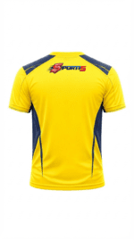 CSK Fan Jersey | Round Neck with Half Sleeves | Custom Slogan, Name & Number| IPL Cricket T-Shirt | SPORTi5 - Image 4