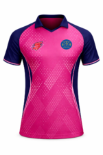 RR Fan Jersey | Collar with Half sleeves | Custom Slogan, Name & Number | IPL Cricket T-Shirt | SPORTi5