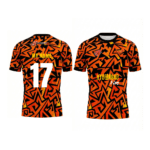 SRH Fan Jersey | Round Neck with Half Sleeves | Custom Slogan, Name & Number| IPL Cricket T-Shirt | SPORTi5 - Image 4