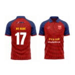 PBKS Fan Jersey | Collar with Half sleeves | Custom Slogan, Name & Number | IPL Cricket T-Shirt | SPORTi5 - Image 3