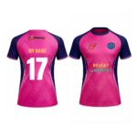 RR Fan Jersey | Round Neck with Half Sleeves | Custom Slogan, Name & Number| IPL Cricket T-Shirt | SPORTi5 - Image 3