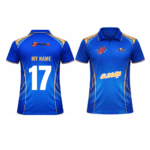 MI Fan Jersey | Collar with Half sleeves | Custom Slogan, Name & Number | IPL Cricket T-Shirt | SPORTi5 - Image 3