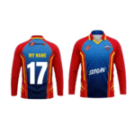 DC Fan Jersey |Collar With Full Sleeves | Custom Slogan, Name & Number | IPL Cricket T-Shirt | SPORTi5 - Image 3