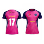 RR Fan Jersey | Round Neck with Half Sleeves | Custom Slogan, Name & Number| IPL Cricket T-Shirt | SPORTi5 - Image 4