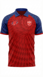 PBKS Fan Jersey | Collar with Half sleeves | Custom Slogan, Name & Number | IPL Cricket T-Shirt | SPORTi5