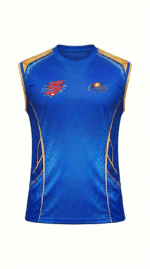 MI Fan Jersey |Round Neck with Sleeve Lees | Custom Slogan, Name & Number | IPL Cricket T-Shirt | SPORTi5