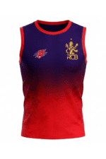 RCB Fan Jersey |Round Neck with Sleeve Lees | Custom Slogan, Name & Number | IPL Cricket T-Shirt | SPORTi5