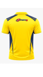 CSK Fan Jersey | Collar with Half sleeves | Custom Slogan, Name & Number | IPL Cricket T-Shirt | SPORTi5 - Image 4