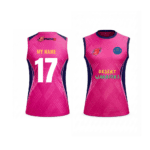 RR Fan Jersey |Round Neck with Sleeve Lees | Custom Slogan, Name & Number | IPL Cricket T-Shirt | SPORTi5 - Image 2