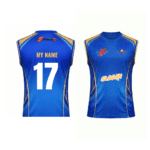 MI Fan Jersey |Round Neck with Sleeve Lees | Custom Slogan, Name & Number | IPL Cricket T-Shirt | SPORTi5 - Image 3