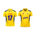 CSK Fan Jersey | Collar with Half sleeves | Custom Slogan, Name & Number | IPL Cricket T-Shirt | SPORTi5 - Image 3