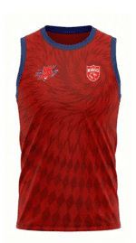 PBKS Fan Jersey | Round Neck with Sleeve Lees | Custom Slogan, Name & Number | IPL Cricket T-Shirt | SPORTi5