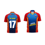 DC Fan Jersey | Collar with Half sleeves | Custom Slogan, Name & Number | IPL Cricket T-Shirt | SPORTi5 - Image 4