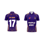 KKR Fan Jersey | Collar with Half sleeves | Custom Slogan, Name & Number | IPL Cricket T-Shirt | SPORTi5 - Image 4
