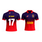 RCB Fan Jersey | Collar with Half sleeves | Custom Slogan, Name & Number | IPL Cricket T-Shirt | SPORTi5 - Image 3
