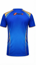 MI Fan Jersey | Round Neck with Half Sleeves | Custom Slogan, Name & Number| IPL Cricket T-Shirt | SPORTi5 - Image 4
