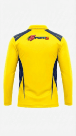 CSK Fan Jersey | Collar With Full Sleeves | Custom Slogan, Name & Number | IPL Cricket T-Shirt | SPORTi5 - Image 2