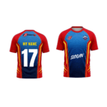 DC Fan Jersey | Round Neck with Half Sleeves | Custom Slogan, Name & Number| IPL Cricket T-Shirt | SPORTi5 - Image 3