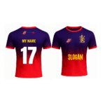 RCB Fan Jersey | Round Neck with Half Sleeves | Custom Slogan, Name & Number| IPL Cricket T-Shirt | SPORTi5 - Image 4