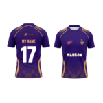 KKR Fan Jersey | Round Neck with Half Sleeves | Custom Slogan, Name & Number| IPL Cricket T-Shirt | SPORTi5 - Image 3