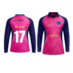 RR Fan Jersey |Collar With Full Sleeves | Custom Slogan, Name & Number | IPL Cricket T-Shirt | SPORTi5 - Image 3