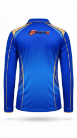 MI Fan Jersey | Collar With Full Sleeves | Custom Slogan, Name & Number | IPL Cricket T-Shirt | SPORTi5 - Image 2