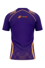 KKR Fan Jersey | Round Neck with Half Sleeves | Custom Slogan, Name & Number| IPL Cricket T-Shirt | SPORTi5 - Image 2