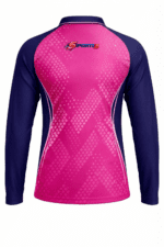 RR Fan Jersey |Collar With Full Sleeves | Custom Slogan, Name & Number | IPL Cricket T-Shirt | SPORTi5 - Image 2