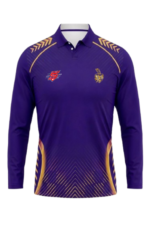 KKR Fan Jersey |Collar With Full Sleeves | Custom Slogan, Name & Number | IPL Cricket T-Shirt | SPORTi5